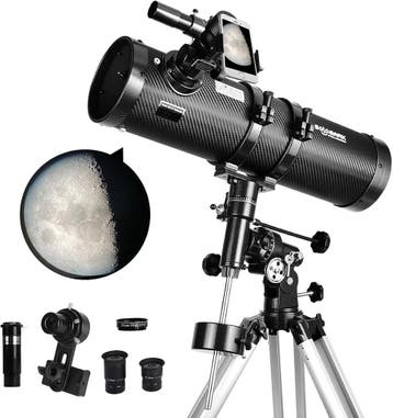 Astronomie Telescoop Set | 37% Korting, 80 tot 200 mm, Nieuw, Met statief, Spiegeltelescoop (reflector)