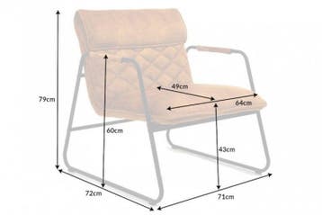 Retro fauteuil MUSTANG LOUNGER mosterdgeel fluweel met, Ophalen of Verzenden, Nieuw