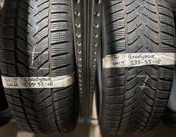 2x235-55-18 Goodyear Winter 2x4.5m €40 Per Band 235 55 18, Ophalen, 18 inch, Gebruikt, Winterbanden