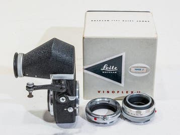 Leitz Visoflex II met 90 graden prisma en 2 tussenringen