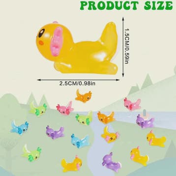35x Schattige Axolotl Miniatuur Ornamenten - Perfect voor Aq