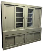 Buffetkast Engels groen Grathem  greeploos 240 x 220cm, Ophalen of Verzenden, Nieuw