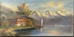 Hippolyte ROUX (1852–?) - Lago di Thun (Svizzera), Antiek en Kunst, Kunst | Schilderijen | Klassiek