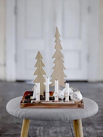 Bloomingville - Houten Kerstboom - Hout - H 32 cm -, Verzenden, Nieuw