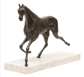 Map Grothausen-Musch (1914-2000) - Bronzen Paard in Draf