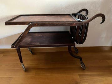 Serveerwagen - Hout, Metaal