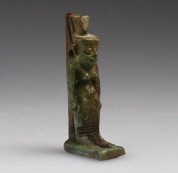 Oude Egypte, late periode Faience Neiths amulet - 36 mm