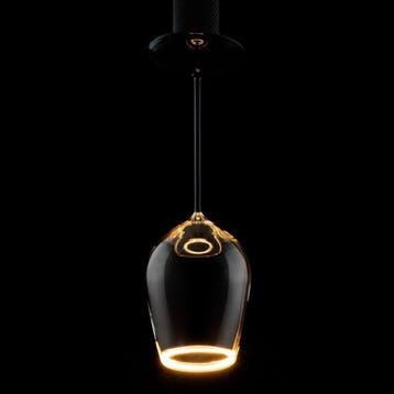 Segula LED Floating glas Wijn helder met zwarte basis, Ophalen of Verzenden, Nieuw
