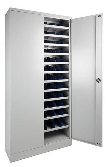 Vakkenkast Grijs Gesloten 200x100x35cm incl. 72, Ophalen of Verzenden, Nieuw