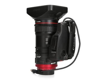 Canon CN-E18-80mm T4.4 L IS KAS S + Canon ZSG-C10 Zoom Grip, Ophalen of Verzenden, Zo goed als nieuw, Canon