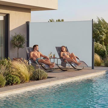 Uitschuifbare zijmarkies met oprolmechanisme, ondoorzichtig, Tuin en Terras, Verzenden, Nieuw