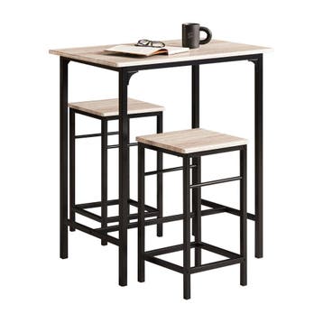 2dekans | SoBuy Bistrotafel - 3-Delig - 2 Stoelen -, Ophalen of Verzenden, Zo goed als nieuw, Overige kleuren