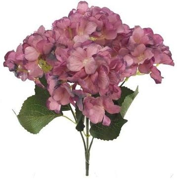 Hortensia Hydrangea Groot Vintage Pink Zijdenbloem 45 cm, Huis en Inrichting, Ophalen of Verzenden, Nieuw