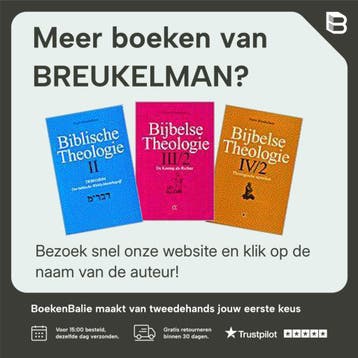 Bijbelse theologie I 2 - Eerstelingschap van Israël (S), Boeken, Verzenden, Zo goed als nieuw, BREUKELMAN