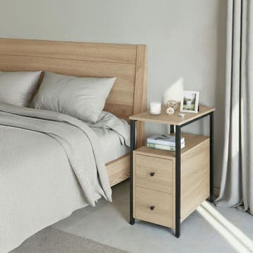 Nachtkastje Tullamore 49,5x30x61,5cm, Huis en Inrichting, Tafels | Bijzettafels, Verzenden, Nieuw