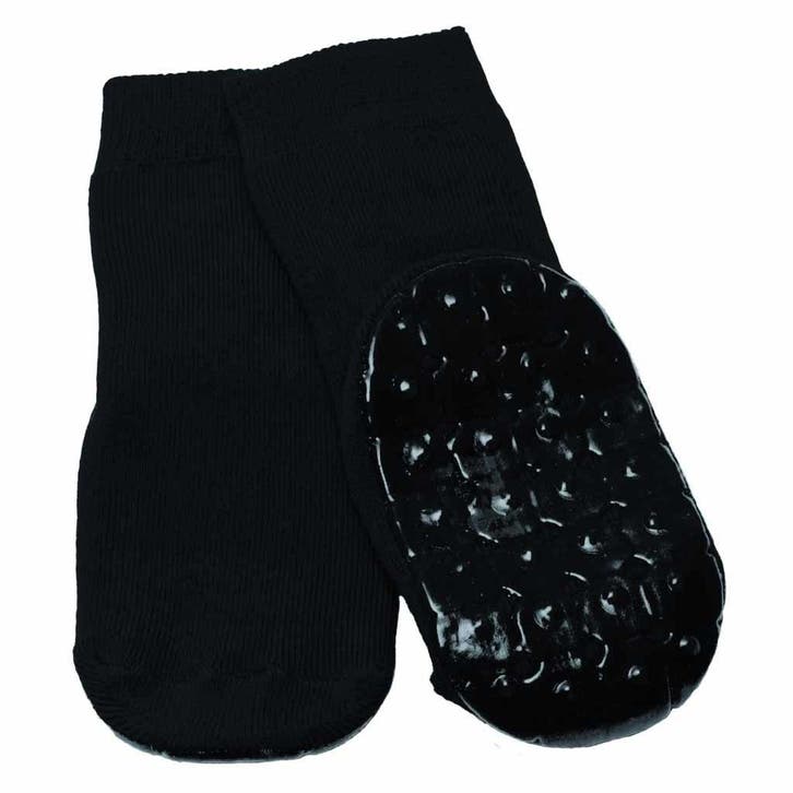 Anti-slip sokken | Kleur: Zwart | Maat: 43 - 45 | Rubberen o, Diversen, Verpleegmiddelen, Ophalen of Verzenden