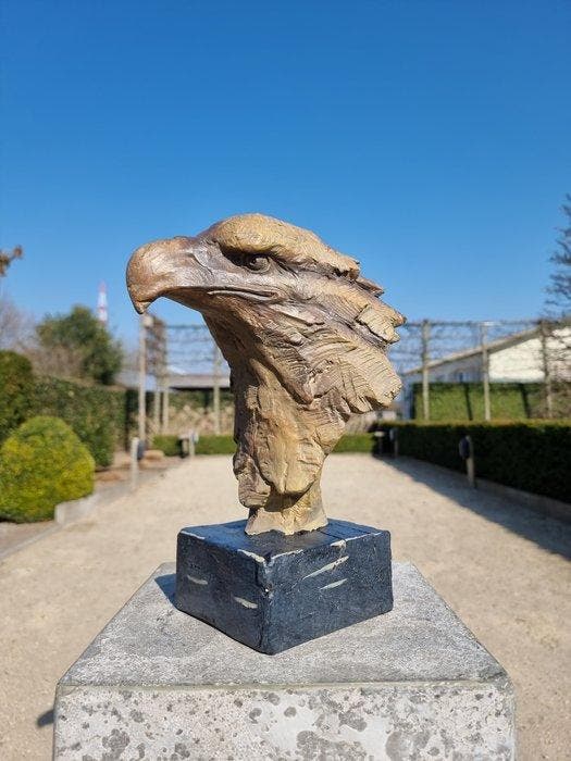 Beeldje - Eagle head - MGO, Antiek en Kunst, Kunst | Designobjecten