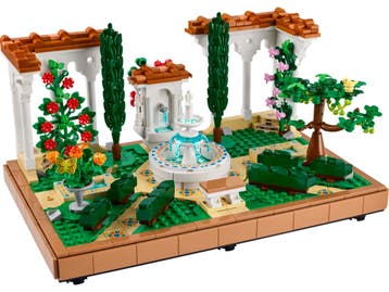 LEGO Icons 10359 - Tuin met fontein - 1302 steentjes, Verzenden, Nieuw