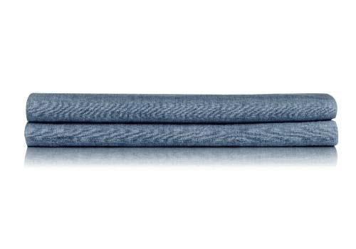 ZoHome Laken Lino Bonnet Blue - 100% Katoen, Huis en Inrichting, Slaapkamer | Beddengoed
