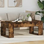 vidaXL Salontafel Gerookt eiken 110 x 50 x 41 cm Bewerkt, Huis en Inrichting, Tafels | Salontafels, Verzenden, Nieuw, 50 tot 100 cm