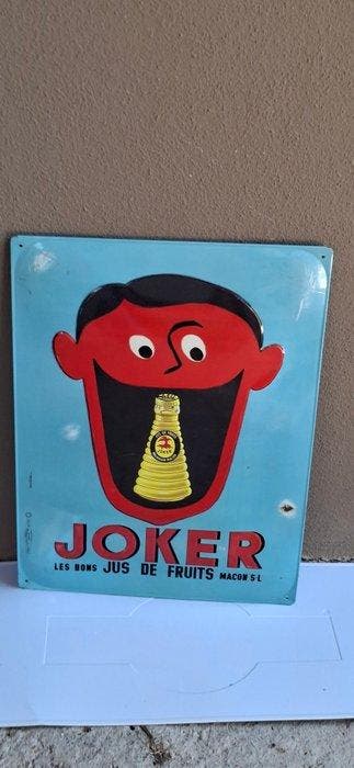 Franse Joker-reclame Le Bon Jus de Fruit - Reclamebord -