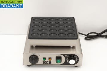 HCB RVS Poffertjesplaat Poffertjesbakplaat 25 dops 230V, Ophalen of Verzenden, Nieuw in verpakking