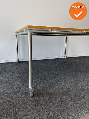 Ahrend - Move-it - verrijdbare vergadertafel 150x150 - bladk, Vergader- of Presentatieruimte, Ophalen of Verzenden, Gebruikt, Tafel
