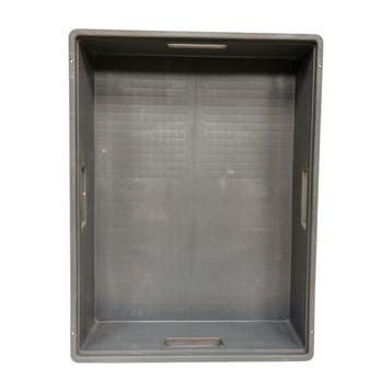 Stapelbak 800x600x168 mm, donkergrijs PP kunststof,, Ophalen of Verzenden