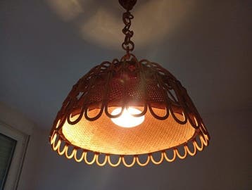 Plafondlamp - Rotan, riet - Lamp van rotan en riet