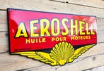 Vintage geëmailleerd reclamebord Aeroshell, Verzamelen, Merken en Reclamevoorwerpen, Verzenden, Nieuw