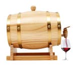 Eikenhouten Wijnvat 3L met Kraan en Standaard– Vintage Dispe, Verzenden, Nieuw