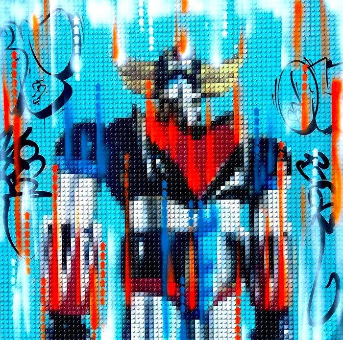 Moabit - Goldorak Icon X Lego Legacy, Antiek en Kunst, Kunst | Designobjecten