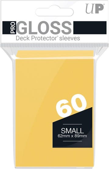 Sleeves - Small Geel (62x89 mm) | Ultra Pro - Trading cards, Verzenden, Nieuw