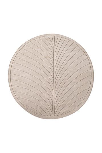 Rond Buitenkleed | Nova | Palmblad | Beige | 160x160 cm, Verzenden, Nieuw