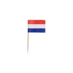 Vlagprikker Nederland 500st., Hobby en Vrije tijd, Taarten en Cupcakes maken, Verzenden, Nieuw