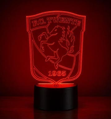 Led lam FC Twente, Huis en Inrichting, Kunststof, Overige merken, Meerkleurig, Ophalen of Verzenden