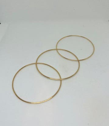Armband - 19.2 kt. Geel goud - 3 slavenarmbanden 19 g