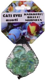 Cats Eyes knikkers (21 stuks) | Don Juan - Buitenspeelgoed, Verzenden, Nieuw