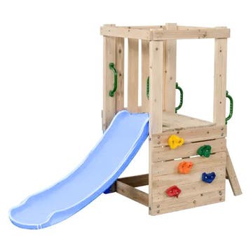 Houten Speeltoestel Mari Small met pastelblauwe glijbaan, Ophalen of Verzenden, Nieuw