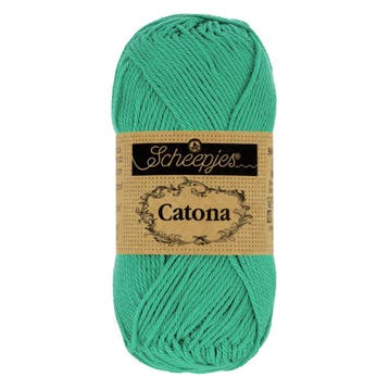 Scheepjes Catona - 10g - 514 Jade - Haakgaren / Breigaren, Ophalen of Verzenden, Nieuw, Breien of Haken, Wol of Garen