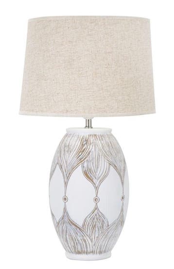TAFELLAMP POLYRESIN OVAAL ATENE CM Ø 38X67, Huis en Inrichting, Lampen | Tafellampen, Ophalen of Verzenden, Nieuw