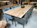 Eiken tafel | Tafelblad | Boomstam - Recht | Vanaf €110,-, Huis en Inrichting, Tafels | Eettafels, Ophalen, Landelijk, modern, sfeervol, warm