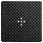 HGMD Antislip douchemat / Badmat - Zwart- 53x53 cm, Verzenden, Nieuw