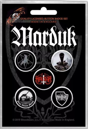 Marduk Button Panzer Division 5-pack officiële merchandise, Ophalen of Verzenden, Nieuw, Gebruiksvoorwerp