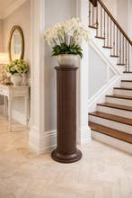 Beeld, 107 cm hoge zuil of pilaar - 107 cm - Hout