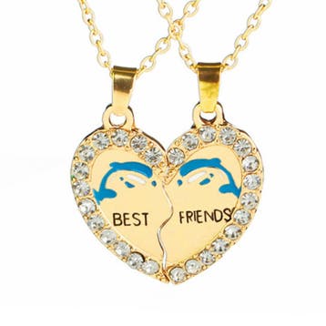 Fako Bijoux - Vriendschapsketting - Best Friends - Dolfijn -, Verzenden, Nieuw