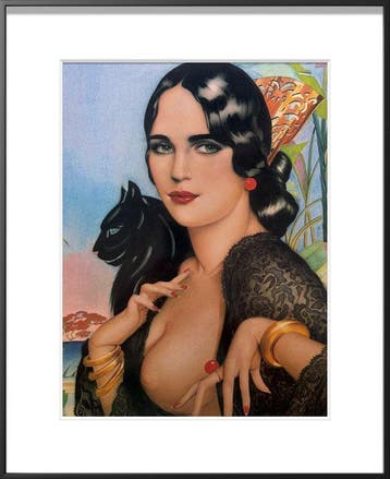 Alberto Vargas (1896-1982) - Spanish Lace 1928 – Affiche