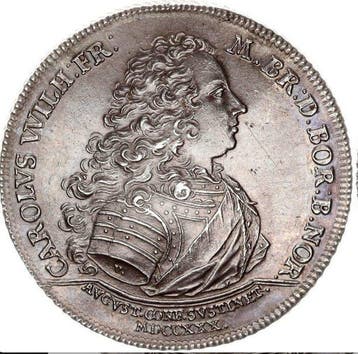 Duitsland, Brandenburg-Ansbach. Karl Wilhelm Friedrich