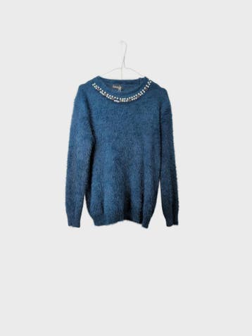 CandyK Truien Dames maat M Blauw Vintage, Ophalen of Verzenden, Nieuw