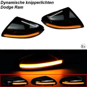 Dynamische LED richtingaanwijzers spiegel met instap verl..., Auto diversen, Auto-accessoires, Verzenden, Nieuw